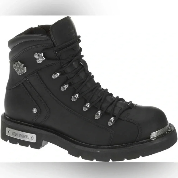 Harley Davidson Men’s Electron Leather Motorcycle Casual Boots - Picture 1 of 10